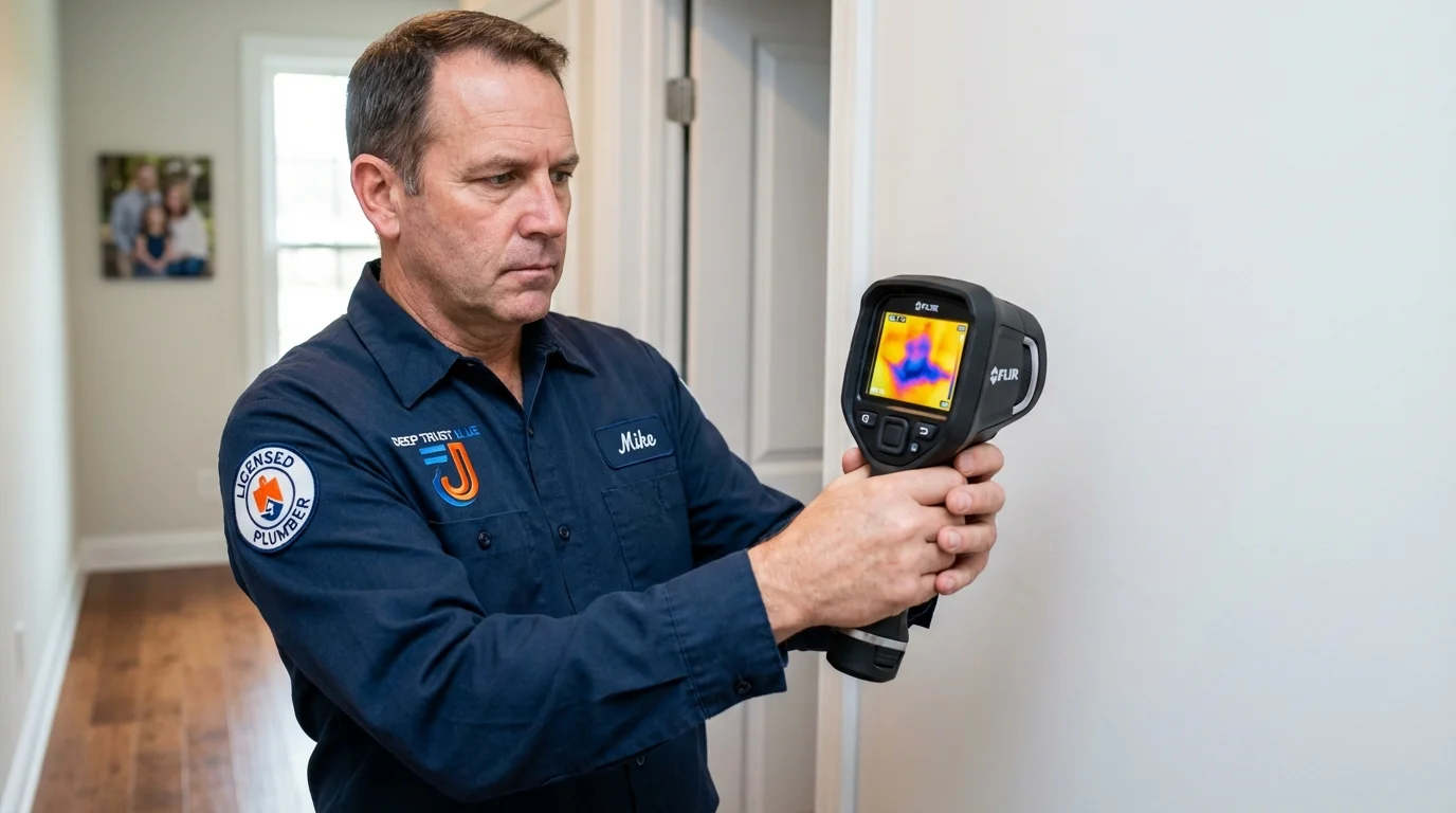 Thermal imaging leak detection by Johns Plumbing LLC in Ellenville